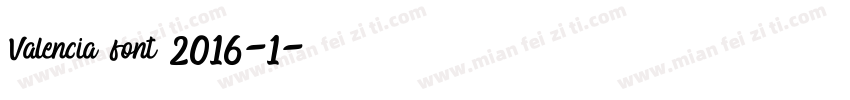 Valencia font 2016-1字体转换